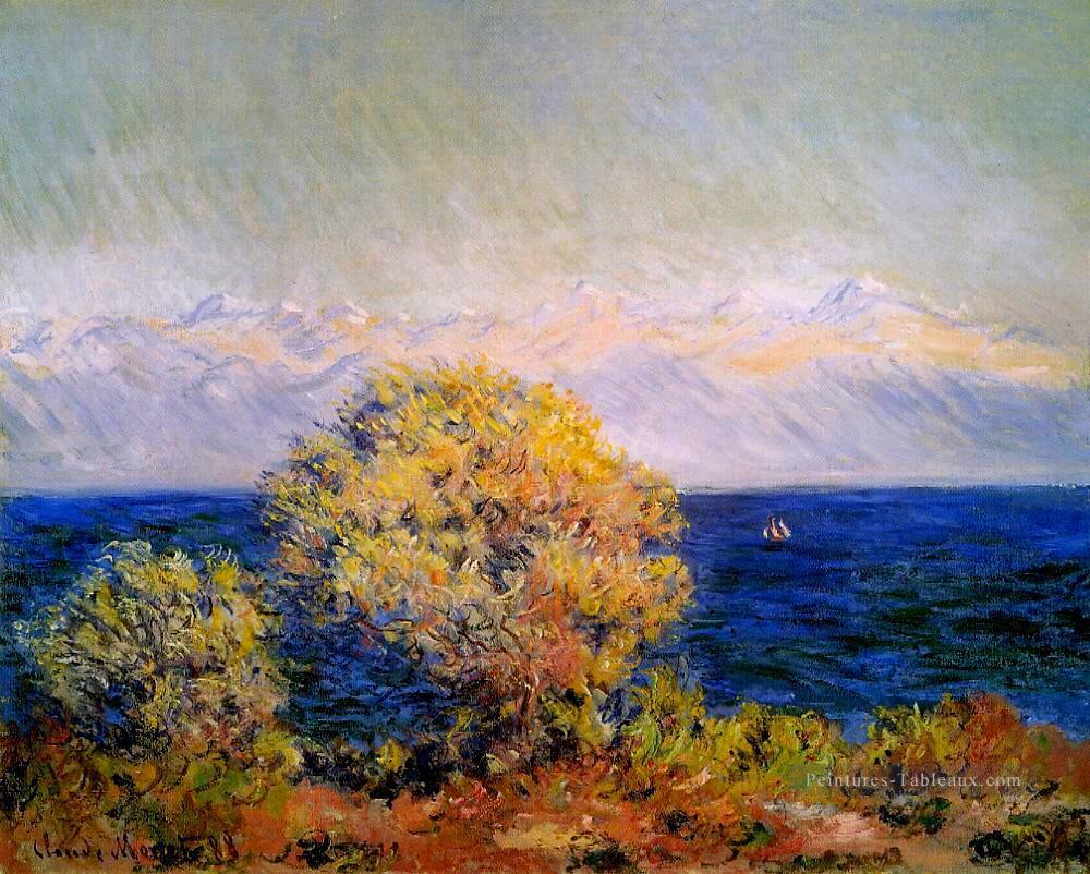Au Cap d’Antibes Mistral Vent Claude Monet Peintures à l'huile